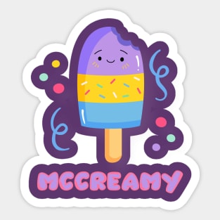 Vintage Mccreamy  Ice cream cold Sticker